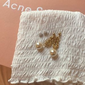 🛍3/30 Bundle of 2 Pearl Theme Earrings